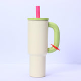 Maxbell Insulated Tumbler Keep Cold Resuable Coffee Cup for Fishing Women Men Picnic Beige