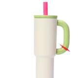 Maxbell Insulated Tumbler Keep Cold Resuable Coffee Cup for Fishing Women Men Picnic Beige