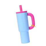 Maxbell Insulated Tumbler Keep Cold Resuable Coffee Cup for Fishing Women Men Picnic Blue