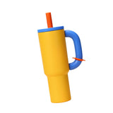 Maxbell Insulated Tumbler Keep Cold Resuable Coffee Cup for Fishing Women Men Picnic Yellow