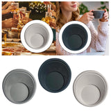 Maxbell Silicone Drink Coaster Coffee Drink Mat Non Slip Placemat for Any Table white