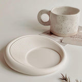 Maxbell Silicone Drink Coaster Coffee Drink Mat Non Slip Placemat for Any Table white