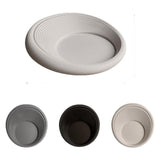 Maxbell Silicone Drink Coaster Coffee Drink Mat Non Slip Placemat for Any Table white