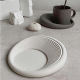 Maxbell Silicone Drink Coaster Coffee Drink Mat Non Slip Placemat for Any Table grey