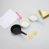 Maxbell Butter Warmer Pot with Handle Mini Oil Warmer Pot for Restaurant Frying Home Black