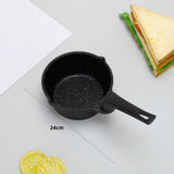 Maxbell Butter Warmer Pot with Handle Mini Oil Warmer Pot for Restaurant Frying Home Black