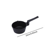 Maxbell Butter Warmer Pot with Handle Mini Oil Warmer Pot for Restaurant Frying Home Black