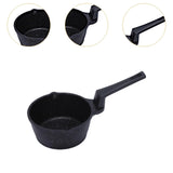 Maxbell Butter Warmer Pot with Handle Mini Oil Warmer Pot for Restaurant Frying Home Black