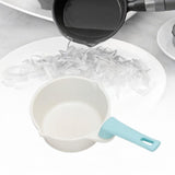 Maxbell Butter Warmer Pot with Handle Mini Oil Warmer Pot for Restaurant Frying Home White