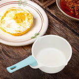 Maxbell Butter Warmer Pot with Handle Mini Oil Warmer Pot for Restaurant Frying Home White