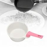 Maxbell Butter Warmer Pot with Handle Mini Oil Warmer Pot for Restaurant Frying Home Pink