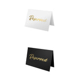 Maxbell 10Pcs Reserved Seating Card Placeholders for Gatherings Birthday Anniversary White