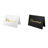 Maxbell 10Pcs Reserved Seating Card Placeholders for Gatherings Birthday Anniversary White