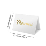 Maxbell 10Pcs Reserved Seating Card Placeholders for Gatherings Birthday Anniversary White