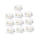 Maxbell 10Pcs Reserved Seating Card Placeholders for Gatherings Birthday Anniversary White
