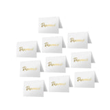 Maxbell 10Pcs Reserved Seating Card Placeholders for Gatherings Birthday Anniversary White