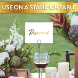 Maxbell 10Pcs Reserved Seating Card Placeholders for Gatherings Birthday Anniversary White