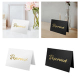 Maxbell 10Pcs Reserved Seating Card Placeholders for Gatherings Birthday Anniversary White