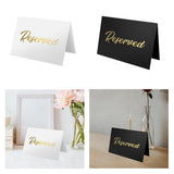 Maxbell 10Pcs Reserved Seating Card Placeholders for Gatherings Birthday Anniversary White