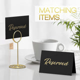 Maxbell 10Pcs Reserved Seating Card Placeholders for Gatherings Birthday Anniversary Black