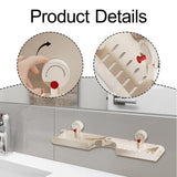 Maxbell Bathroom Shelf No Drill Elegant Bathroom Organizer for Apartment Toilet Dorm White