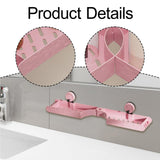 Maxbell Bathroom Shelf No Drill Elegant Bathroom Organizer for Apartment Toilet Dorm Pink