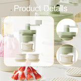Maxbell Manual Ice Crusher Household Portable Rotary Ice Shaver for Party Bar Picnic with 2 Bowl