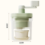 Maxbell Manual Ice Crusher Household Portable Rotary Ice Shaver for Party Bar Picnic with 2 Bowl