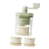 Maxbell Manual Ice Crusher Household Portable Rotary Ice Shaver for Party Bar Picnic with 2 Bowl