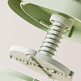 Maxbell Manual Ice Crusher Household Portable Rotary Ice Shaver for Party Bar Picnic with 2 Bowl