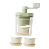 Maxbell Manual Ice Crusher Household Portable Rotary Ice Shaver for Party Bar Picnic with 2 Bowl