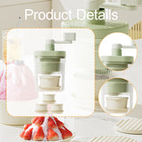 Maxbell Manual Ice Crusher Household Portable Rotary Ice Shaver for Party Bar Picnic with 3 Bowl