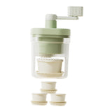 Maxbell Manual Ice Crusher Household Portable Rotary Ice Shaver for Party Bar Picnic with 3 Bowl