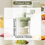 Maxbell Manual Ice Crusher Household Portable Rotary Ice Shaver for Party Bar Picnic with 3 Bowl