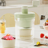 Maxbell Manual Ice Crusher Household Portable Rotary Ice Shaver for Party Bar Picnic with 3 Bowl
