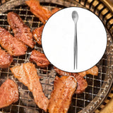 Maxbell 2in1 Spoon Tweezer Portable Dining Utensil for Celebrations Parties Catering Silver