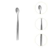 Maxbell 2in1 Spoon Tweezer Portable Dining Utensil for Celebrations Parties Catering Silver