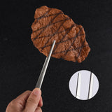 Maxbell 2in1 Spoon Tweezer Portable Dining Utensil for Celebrations Parties Catering Silver