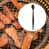 Maxbell 2in1 Spoon Tweezer Portable Dining Utensil for Celebrations Parties Catering Black