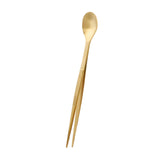 Maxbell 2in1 Spoon Tweezer Portable Dining Utensil for Celebrations Parties Catering Yellow