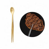 Maxbell 2in1 Spoon Tweezer Portable Dining Utensil for Celebrations Parties Catering Yellow