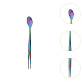 Maxbell 2in1 Spoon Tweezer Portable Dining Utensil for Celebrations Parties Catering Multicolor