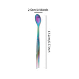 Maxbell 2in1 Spoon Tweezer Portable Dining Utensil for Celebrations Parties Catering Multicolor
