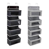 Maxbell over The Door Organizer Convenient Hanging Shelves for Nursery Bathroom Dorm Gray