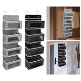 Maxbell over The Door Organizer Convenient Hanging Shelves for Nursery Bathroom Dorm Gray