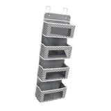 Maxbell over The Door Organizer Convenient Hanging Shelves for Nursery Bathroom Dorm Gray
