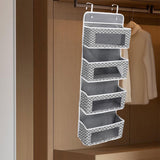 Maxbell over The Door Organizer Convenient Hanging Shelves for Nursery Bathroom Dorm Gray