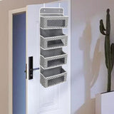 Maxbell over The Door Organizer Convenient Hanging Shelves for Nursery Bathroom Dorm Gray