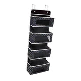Maxbell over The Door Organizer Convenient Hanging Shelves for Nursery Bathroom Dorm Black