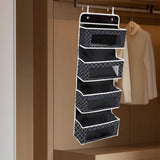 Maxbell over The Door Organizer Convenient Hanging Shelves for Nursery Bathroom Dorm Black